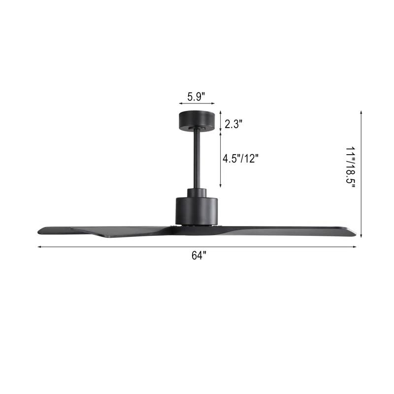 5-ABS Blades Indoor Ceiling Fan without Light