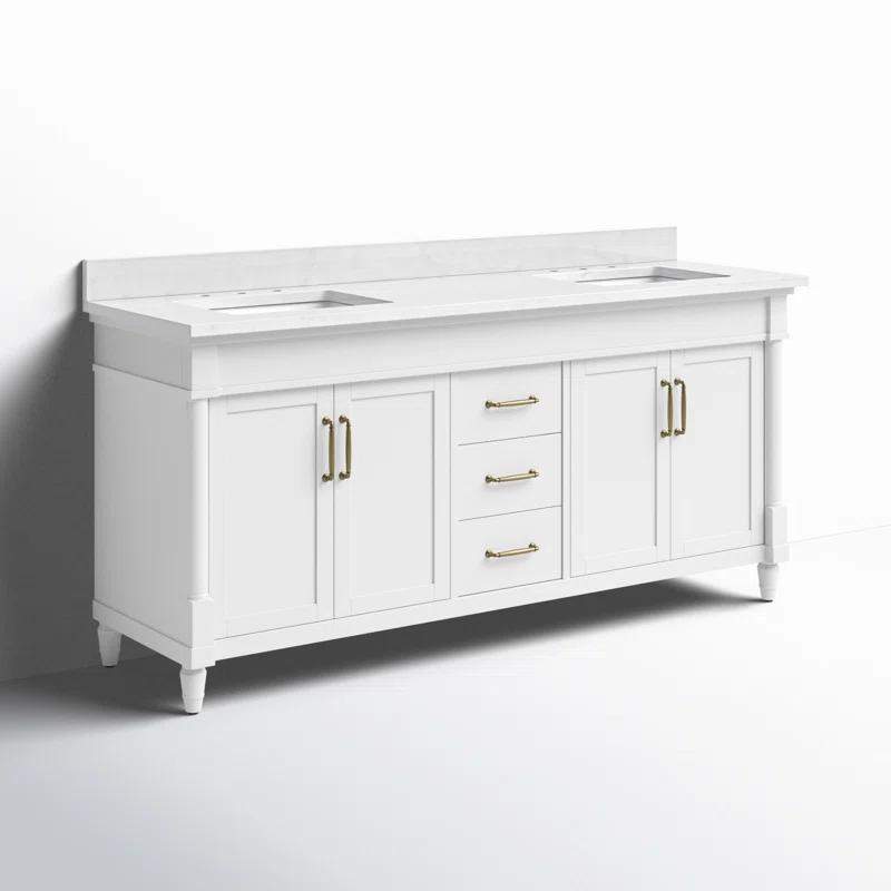 Ove Decors OVE Decors Salisbury 72 in. Double Sink Bathroom Vanity in Pure White