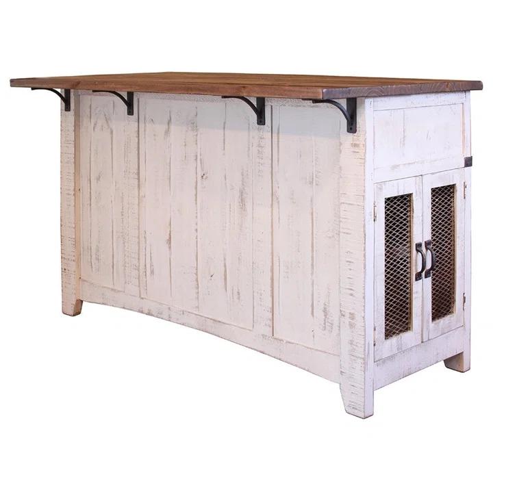 Crafters and Weavers Greenview Solid Wood Kitchen Island