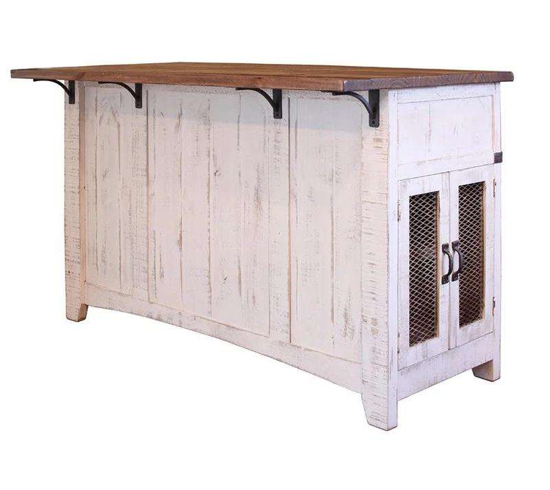 Crafters and Weavers Greenview Solid Wood Kitchen Island