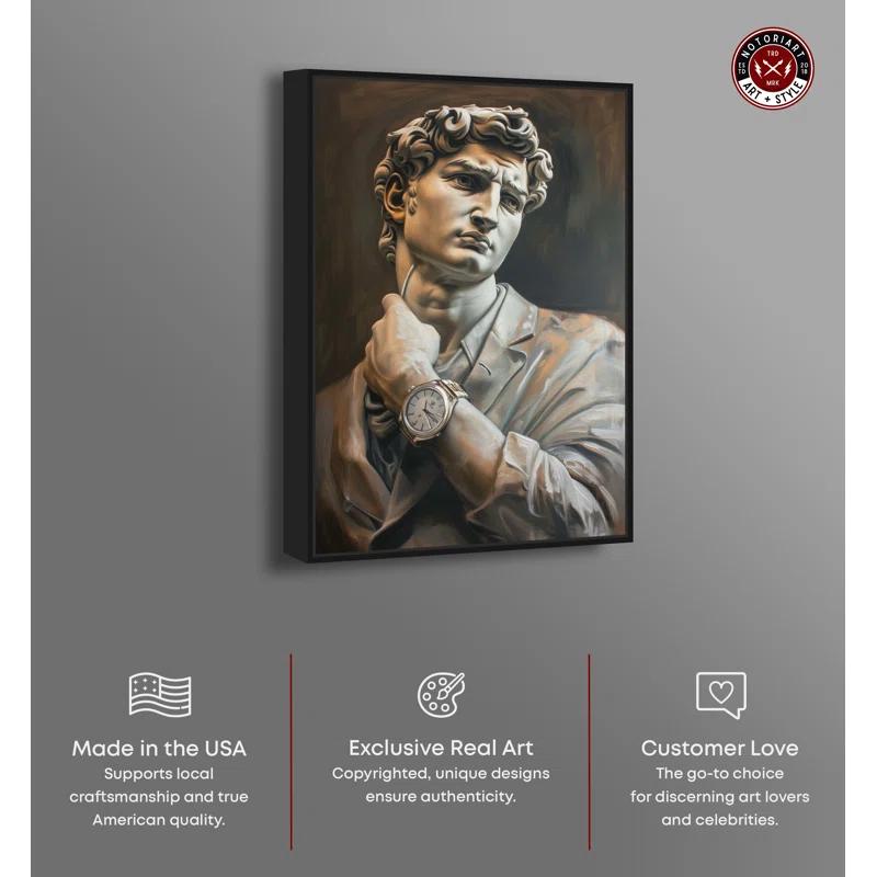 Notori Art Notoriart Classy Sculpture Framed Style 1 Piece Canvas Wall Art