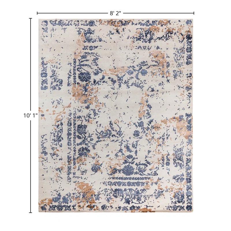 Solo Rugs One-of-a-Kind Rectangle 8'2" X 10'1" New Age Area Rug Beige