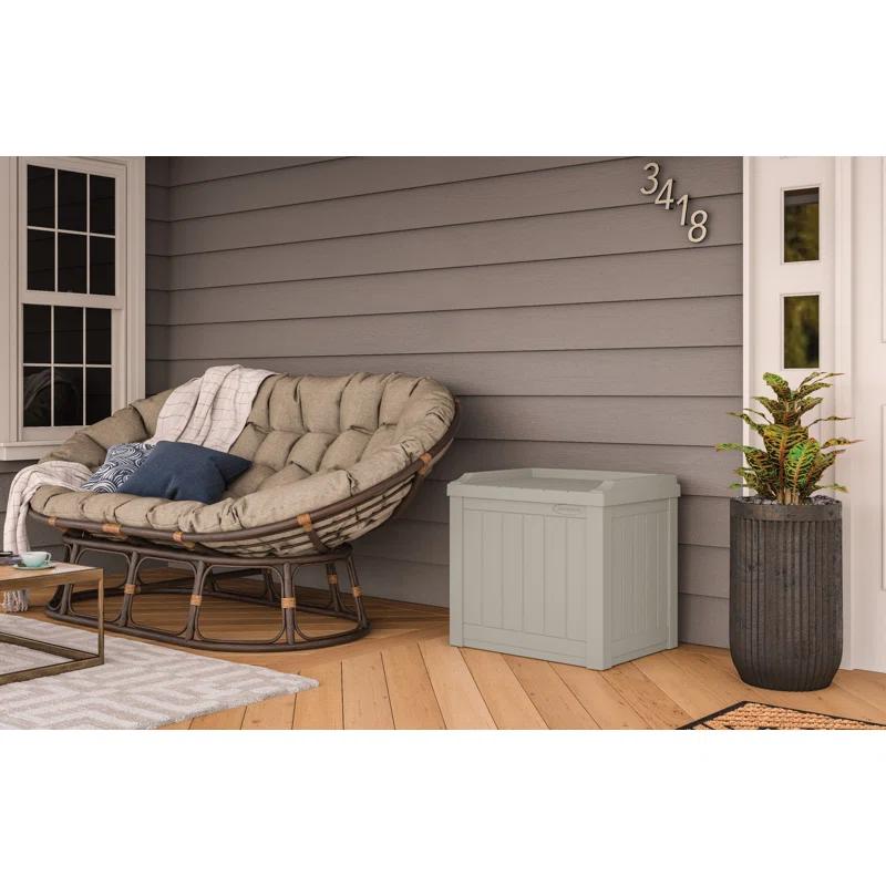 Suncast Suncast 22 Gallon Water Resistant Deck Box with Storage Seat