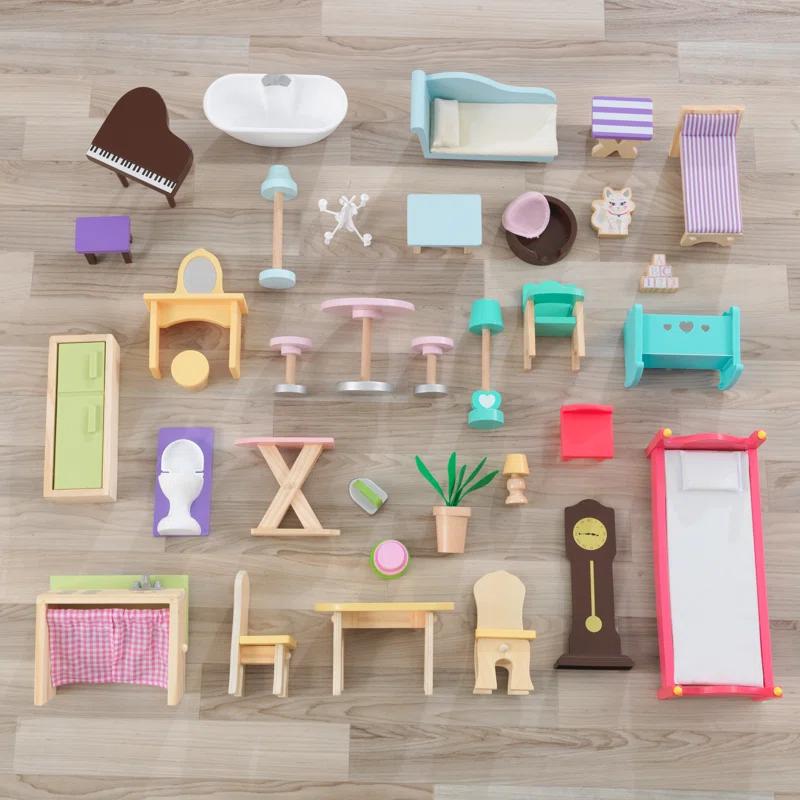 KidKraft Majestic Mansion Wooden Dollhouse with 34 Accessories