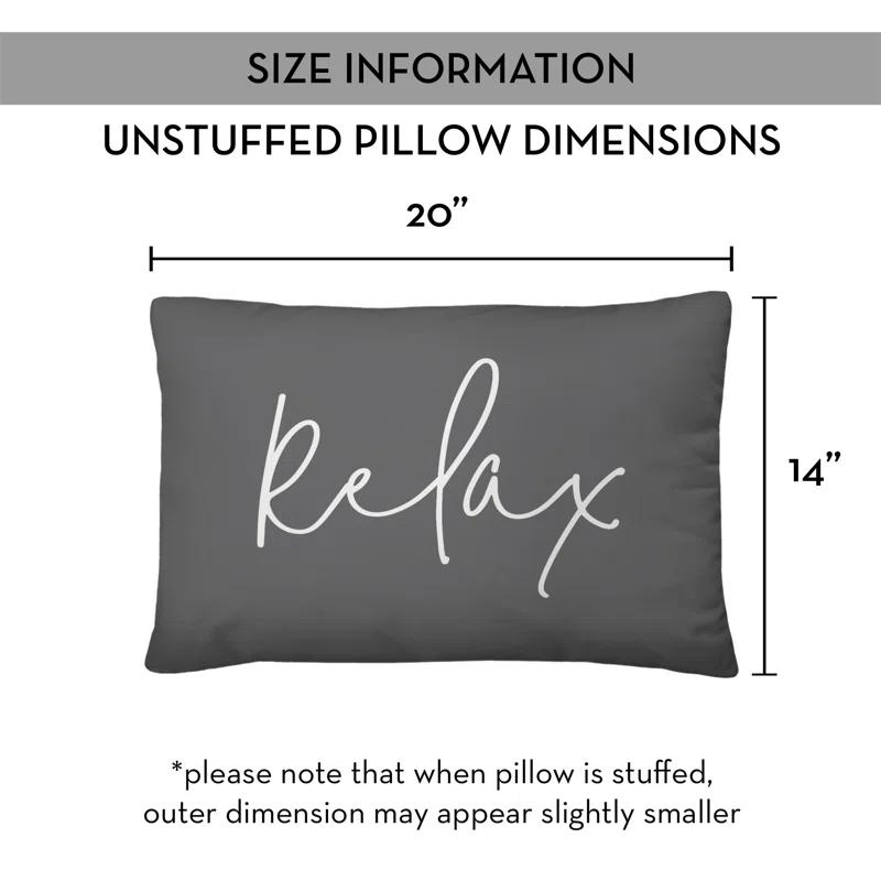 Designs Direct Creative Group Textual Indoor/Outdoor Throw Pillow