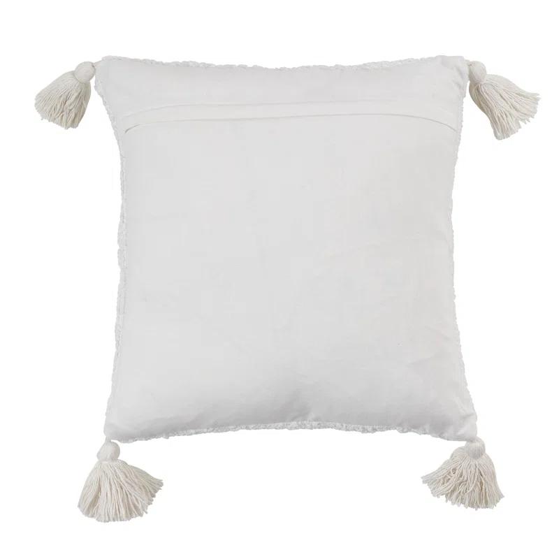 Saro Allman Collection Geometric Cotton Throw Pillow
