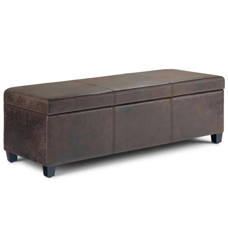Simpli Home Avalon Storage Ottoman Bench,Assembled
