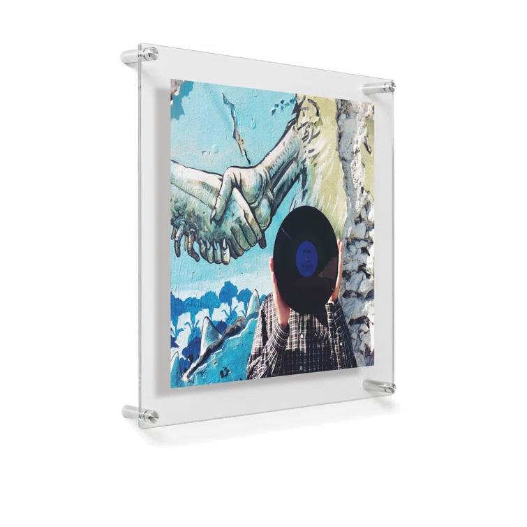 Double Panel Floating Acrylic Picture Frame