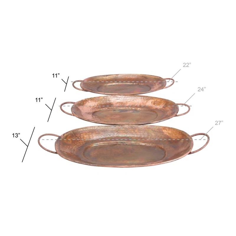 Gracie Oaks Crites Metal Tray