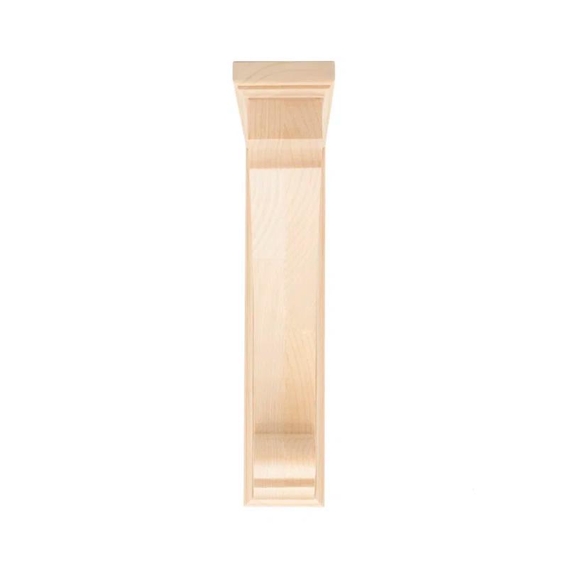 Architectural Products by Outwater L.L.C. 10 in x 2-1/8 in x 7 in Unfinished Small Solid Traditional Plain Wood Backet Corbel