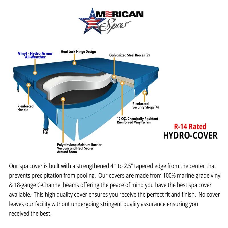 American Spas American Spas 240 Volt 7 - Person 45 - Jet Acrylic Square Hot Tub with Ozonator