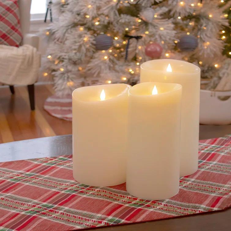 HGTV Home Collection Georgetown Pillar Flameless Candle & Reviews | Wayfair