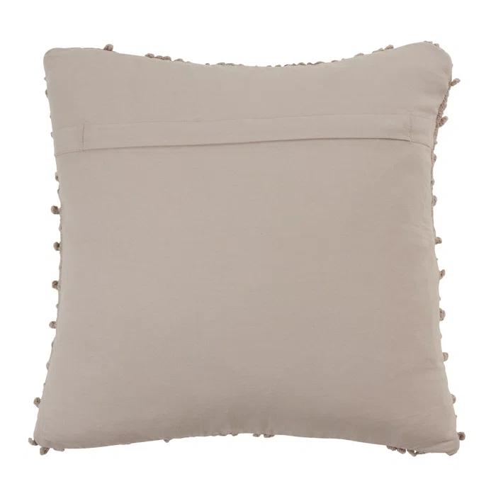 Saro Theo Collection Ruffled Cotton Throw Pillow