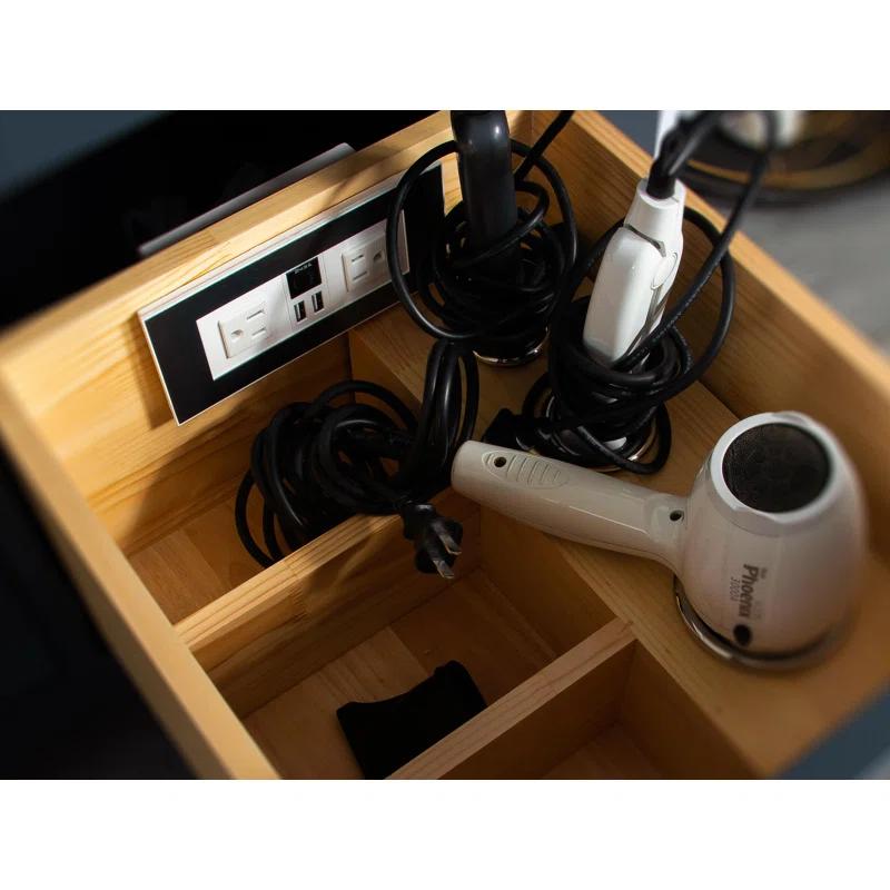 Willow Collections Aberdeen 84'' Double Bathroom Vanity with Quartz Top