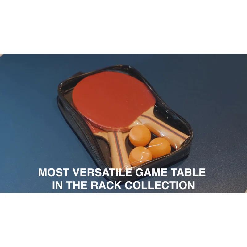 RACK Pool Tables RACK Scorpius 7-Foot Multi Game with Table Tennis Billiard/Pool Table Tennis (Red)