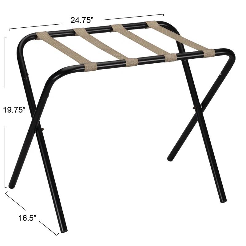 Household Essentials Folding Metal Luggage Rack