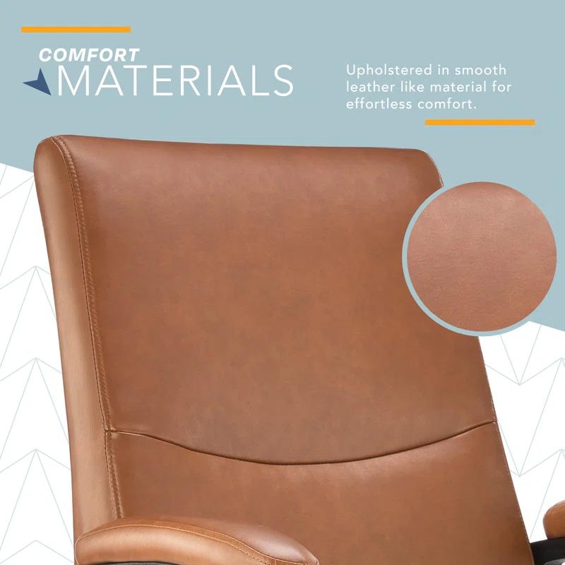 CLICK365 Click365 Classic Comfort Executive Office Chair, Ergonomic Mid-Back, Double-Layer Seat Cushion
