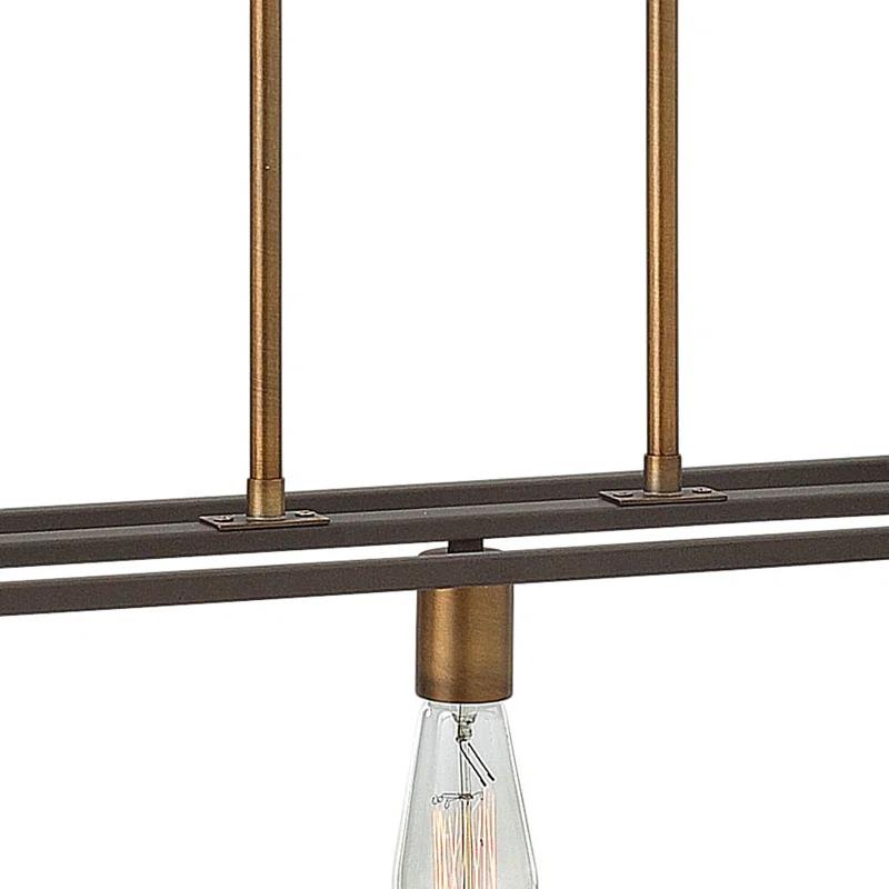 Hinkley Burley Oak 7 - Light Kitchen Island Linear Pendant