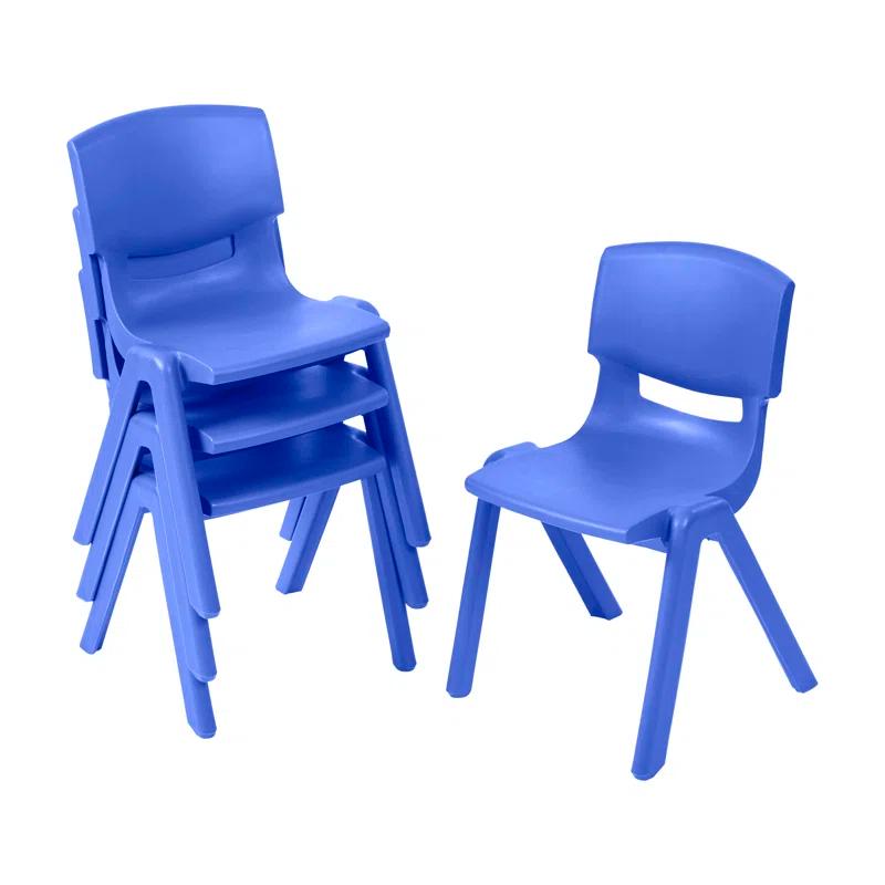 ECR4Kids Plastic School Stack Chair, Classroom Furniture
