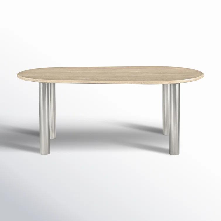 Astyn 73.5" Marble Iron Dining Table
