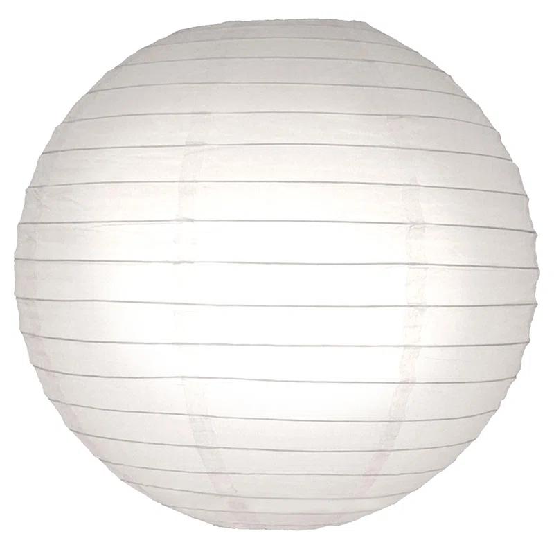 LumaBase Round Paper Lanterns - 5 Count (Set of 5)