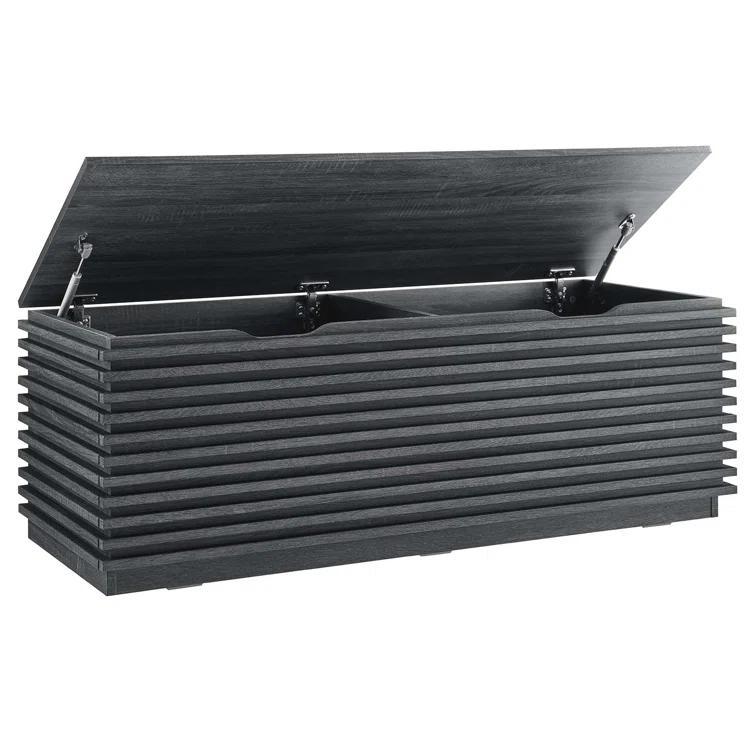 Modway Render 47" Wood Grain Storage Bench & Reviews | Wayfair