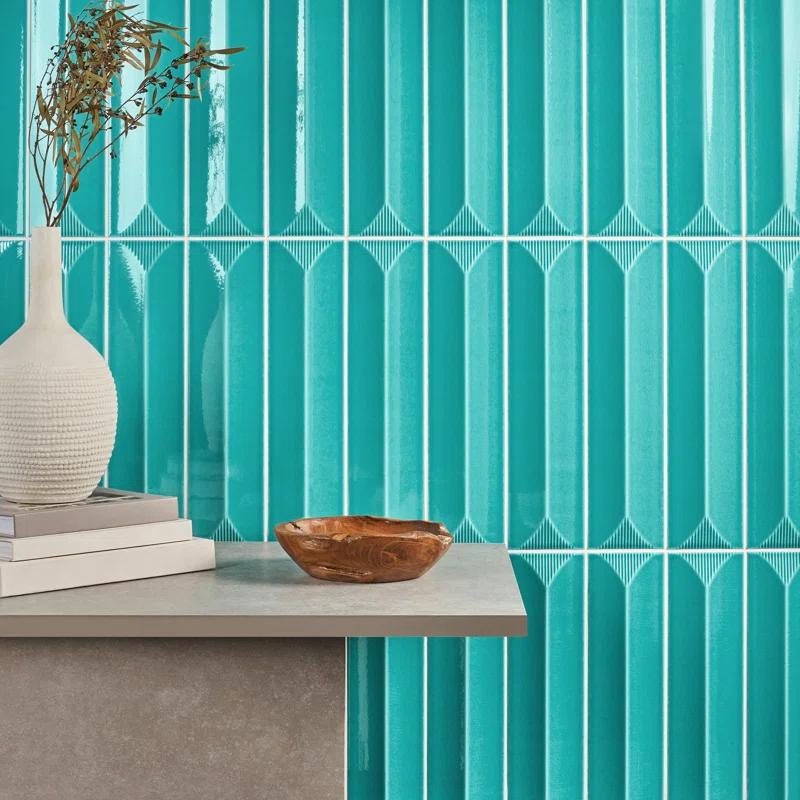 Radiant Inflex 4.43'' W x 17.62'' L Crackled Ceramic Subway Wall Tile (6.53 Sq. Ft. / Case)
