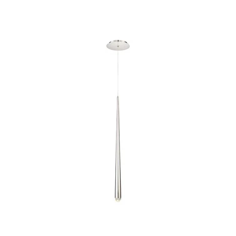 Modern Forms Cascade Dimmable LED Pendant with Clear Crystal Shade