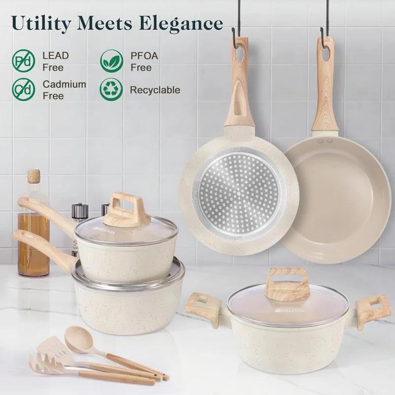 Kazoo 11 - Piece Aluminum Cookware Set