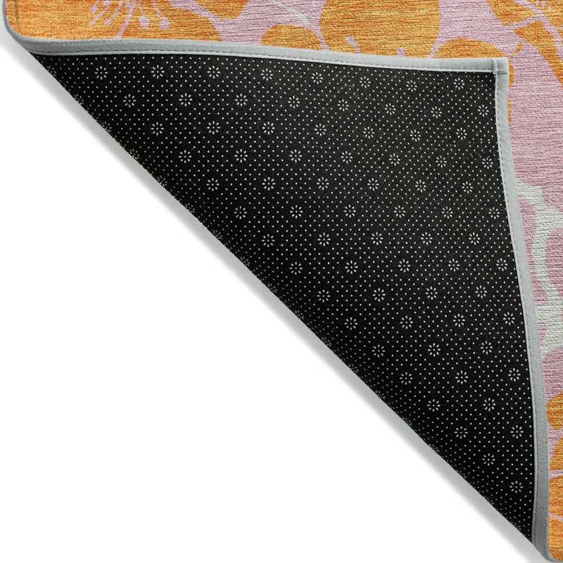 Machine Washable Indoor/Outdoor Chayden ACN1034 Pink Rug