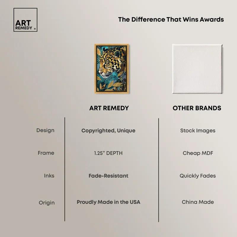 Art Remedy Enter Cheetah Canvas Miami Inspired Art Prints by Art Remedy