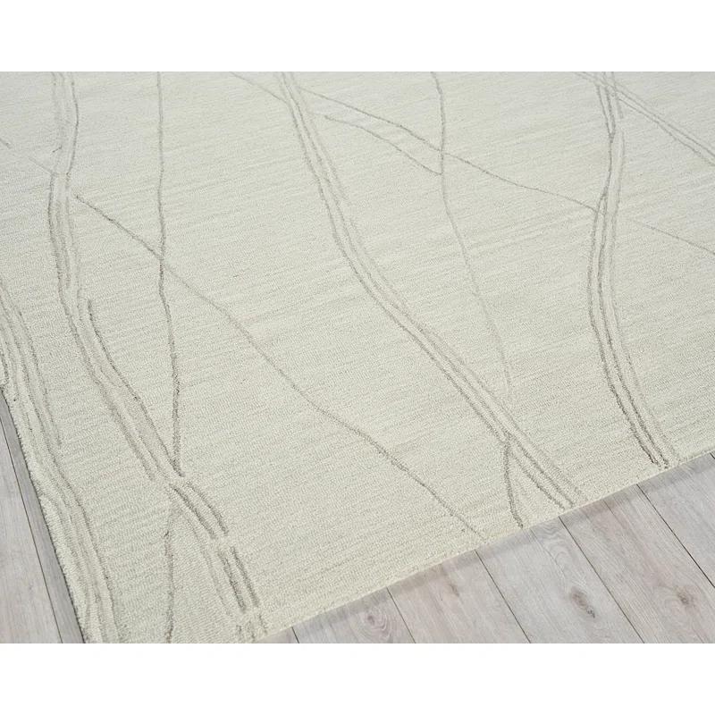 Exquisite Rugs Tangiers Handmade Hand-Tufted New Zealand Wool On Canvas Ivory/Beige Area Rug