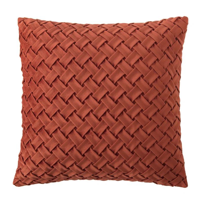 Chanasya Chanasya Lattice Textured Velvet Decorative Throw Pillow Cover (Set of 2)