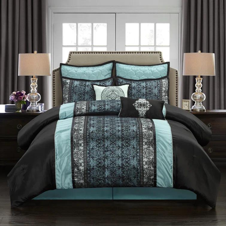 Nanshing America, Inc Arabesque 8 Piece Traditional Comforter Set