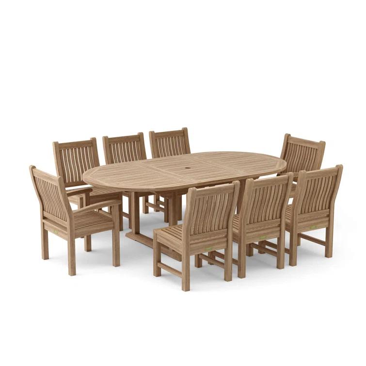 Anderson Teak Bahama 9 Piece Teak Dining Set