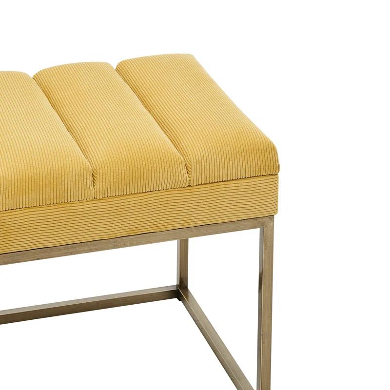 Everly Quinn Georgenia Polyester Upholstered Bench