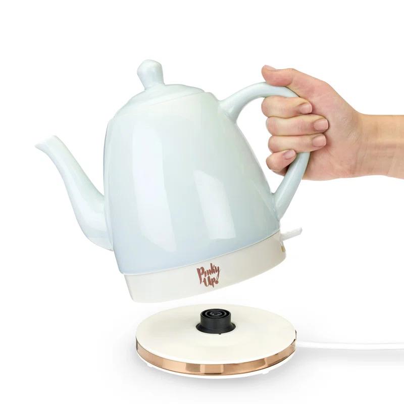 Pinky Up Noelle Ceramic Electric Tea Kettle