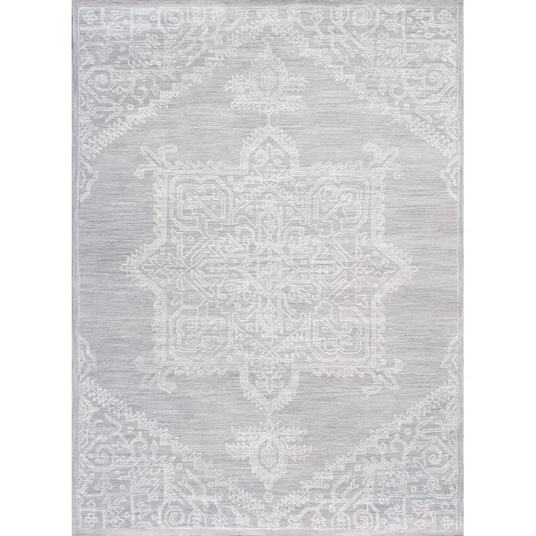 Pasargad Hand Tufted Viscose Washable Oriental Indoor Rug