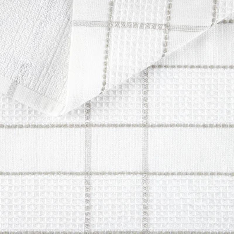 Martha Stewart Martha Stewart Modern Waffle Kitchen Towel Set 6-Pack, Linen, 16"x28" (Set of 6)