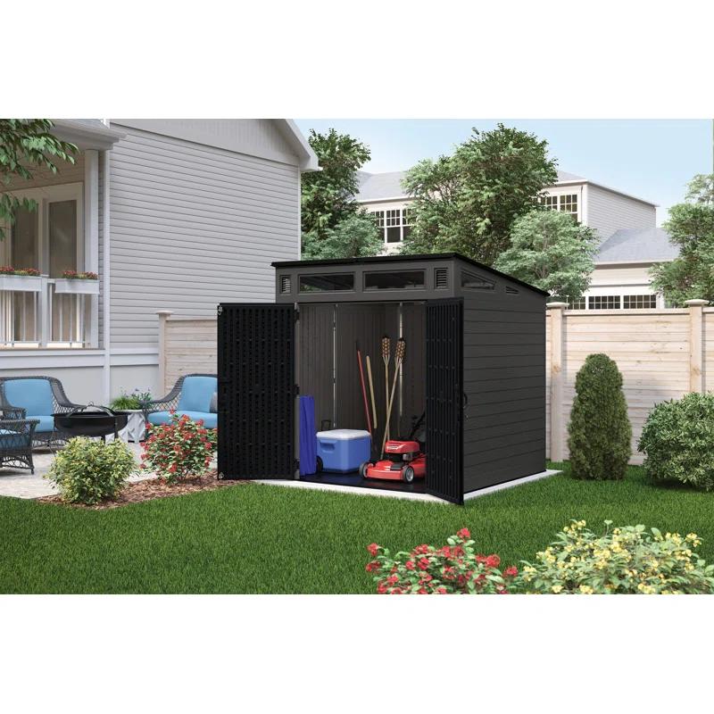 Suncast Suncast Modernist 7 ft. W x 7 ft. D Resin Storage Shed