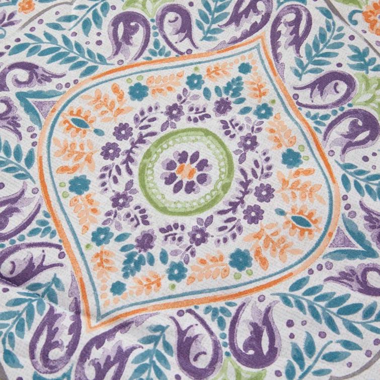 Modern Threads Modern Threads - Castell Collection Comforter Set - Reversible Microfiber - Elegant Printed 8-Piece Bed Set - Includes Comforter, Sheets, Shams, & Pillow - Luxurious Bedding