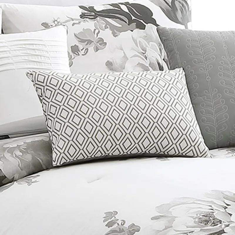 Benjara Cotton Blend 7 Piece Comforter Set