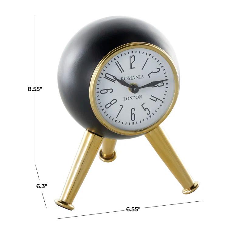 Adom Analog Metal Quartz Tabletop Clock