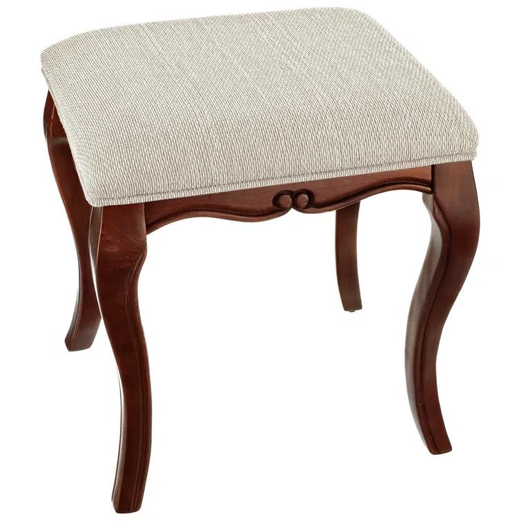 Design Toscano Lady Guinevere Upholstered Vanity Stool