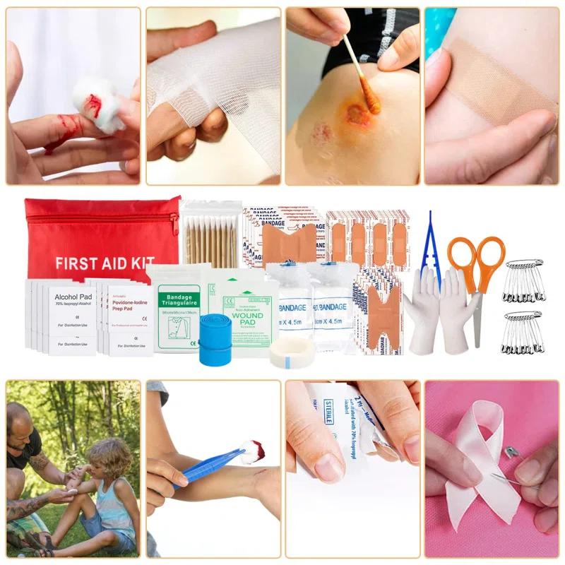 LIFETIME FLOORING LLC Survival Kit, 250Pcs Survival Gear First Aid Kit With Molle System Compatible Bag And Emergency Tent, Emergency Kit For Earthquake, Outdoor Adventure, Hiking, Hunting, Gifts