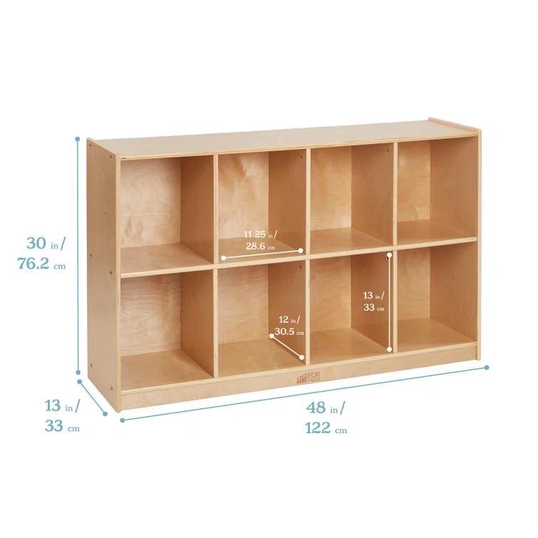 ECR4Kids ECR4Kids 8-Compartment Mobile Backpack Storage Cabinet, Classroom Furniture