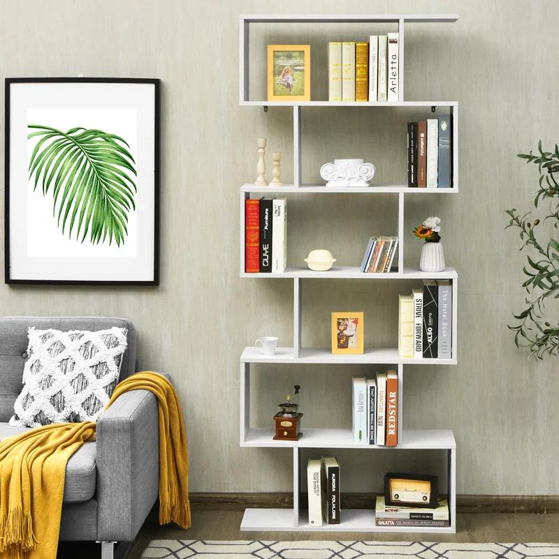 Latitude Run® Pomp Geometric Bookcase