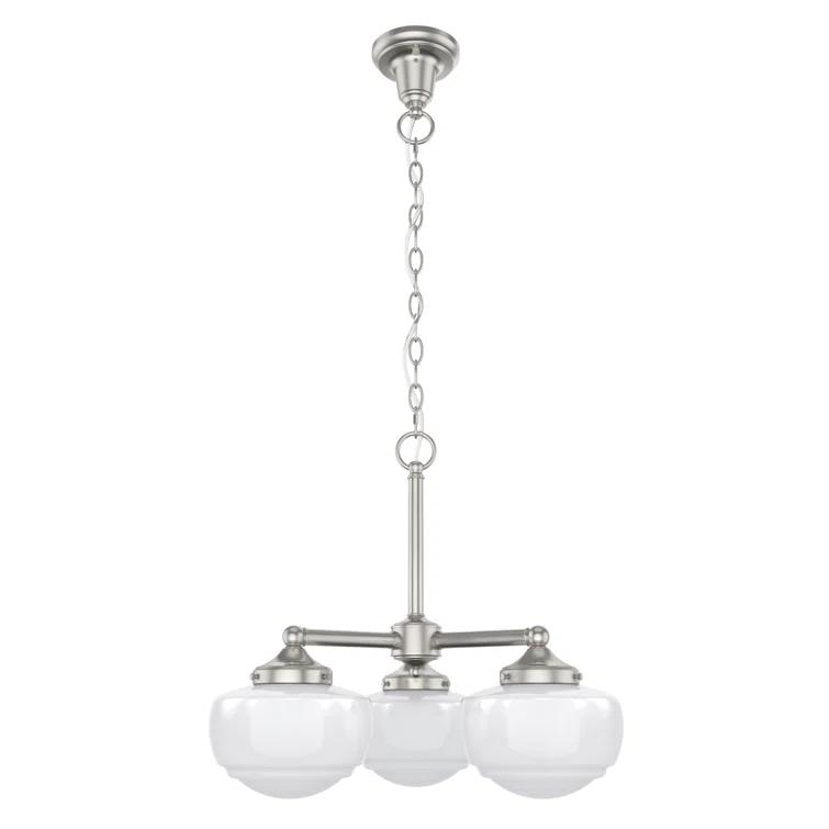 Hunter Fan Hunter Saddle Creek 3 Light Convertible Chandelier Ceiling Light Fixture