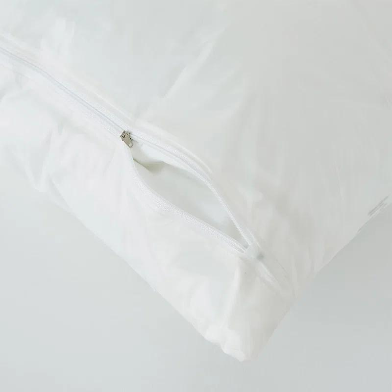 Bargoose Home Textiles 100% Cotton Pillow Protector, Dust Mite Proof, Chemical-Free, Breathable, Zippered Allergen Barrier