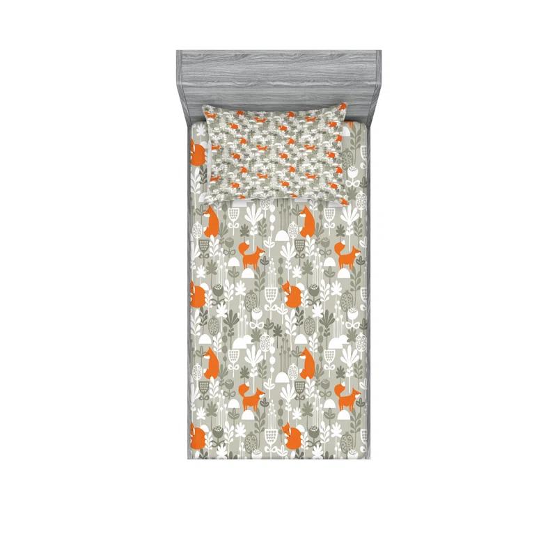 Microfiber Floral Sheet Set (Set of 2)